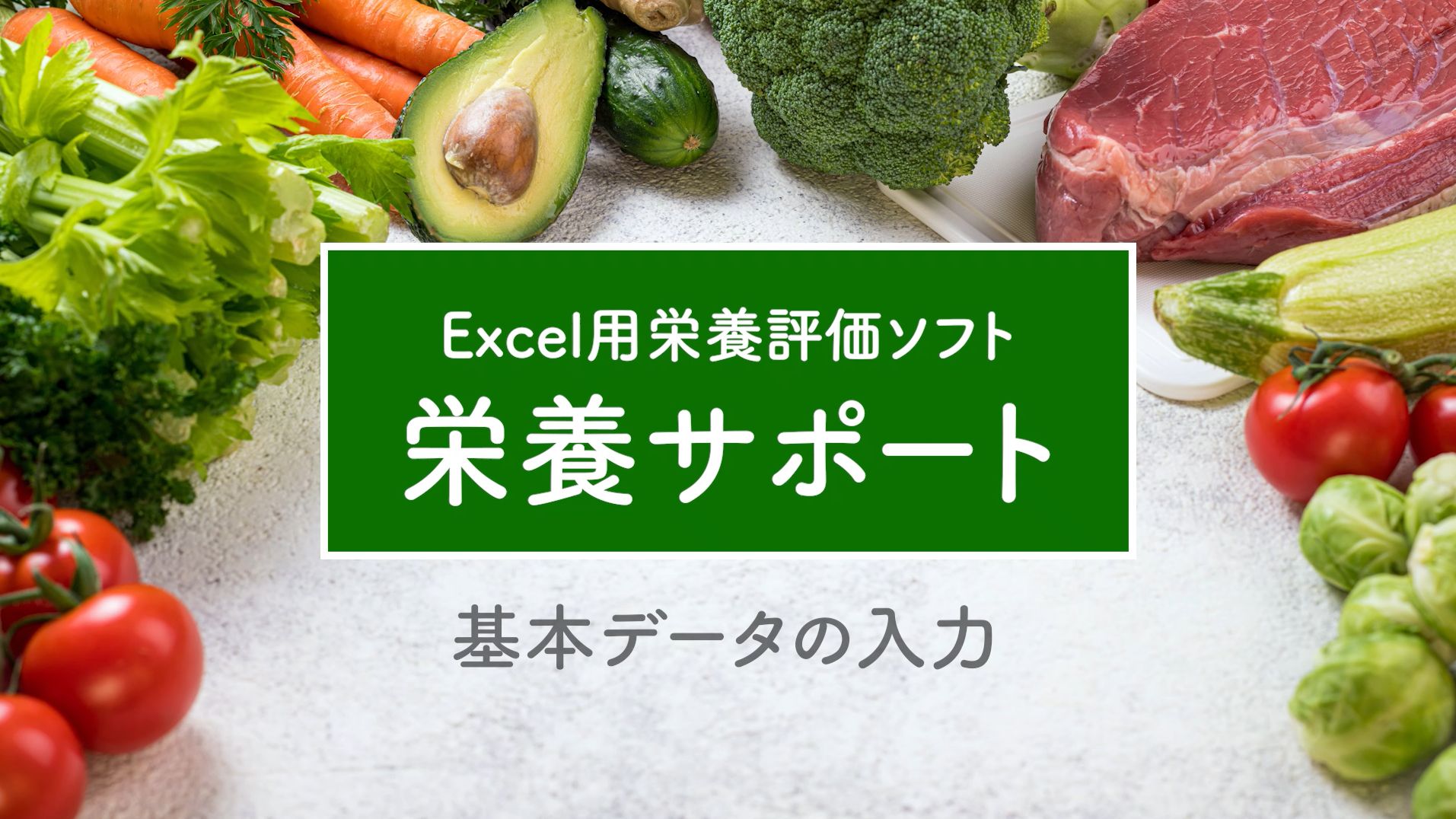 基本データの入力